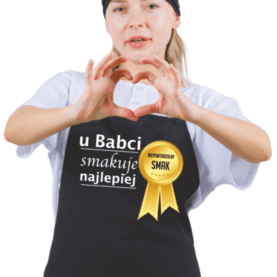 Fartuch kuchenny DLA BABCI - Mejkmi - Personalizowane Prezenty Dla Twoich Bliskich!